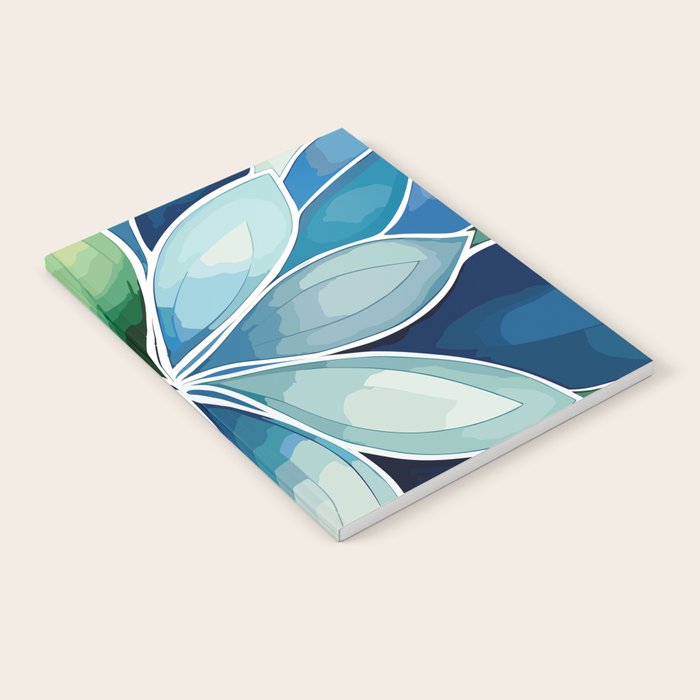 Blue and Green Bloom in Floral Notebook Gallery Image 2