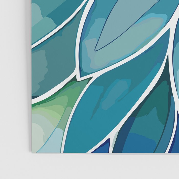 Blue and Green Bloom in Floral Poster Gallery Image 3