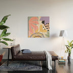 Flower Market Madrid, Pastel Edition Wood Wall Art Gallery Image 2