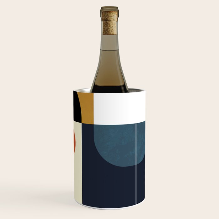 mid century abstract shapes fall winter 4 Wine Chiller Gallery Image 1