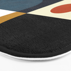 mid century abstract shapes fall winter 4 Bath Mat Gallery Image 3