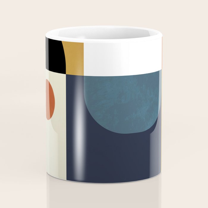 mid century abstract shapes fall winter 4 Coffee Mug Gallery Image 4