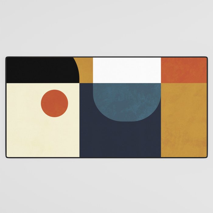 mid century abstract shapes fall winter 4 Desk Mat Gallery Image 3