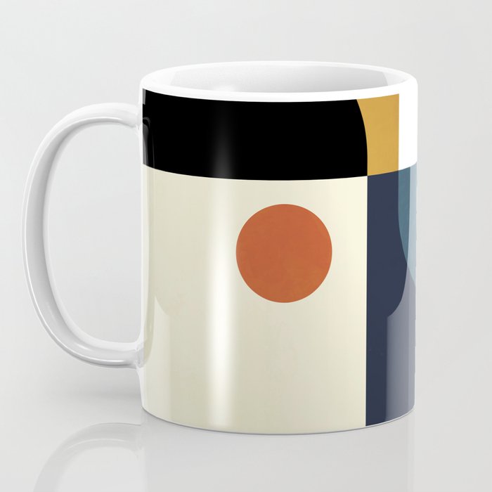 mid century abstract shapes fall winter 4 Coffee Mug Gallery Image 3