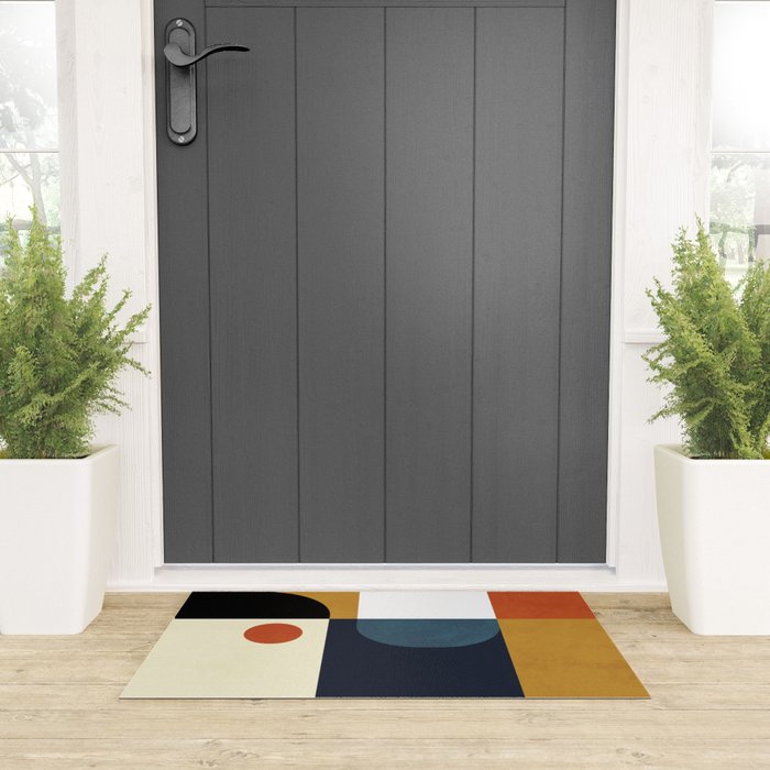 mid century abstract shapes fall winter 4 Welcome Mat Gallery Image 3
