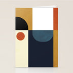 mid century abstract shapes fall winter 4 Stationery Card Gallery Image 2