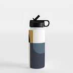 mid century abstract shapes fall winter 4 Water Bottle Gallery Image 1