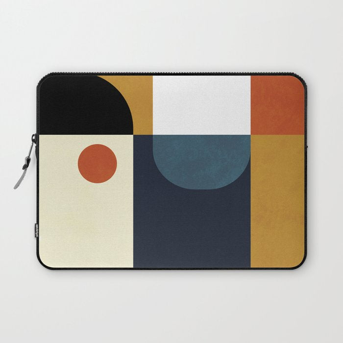 mid century abstract shapes fall winter 4 Laptop Sleeve Gallery Image 1
