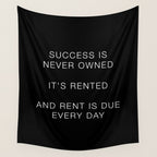 Success is never owned Wall Tapestry Gallery Image 4