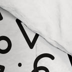 Fun black and white doodle shape  pattern Comforter Gallery Image 4