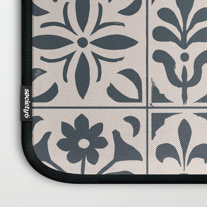 Dark Faux Tile Laptop Sleeve Gallery Image 3