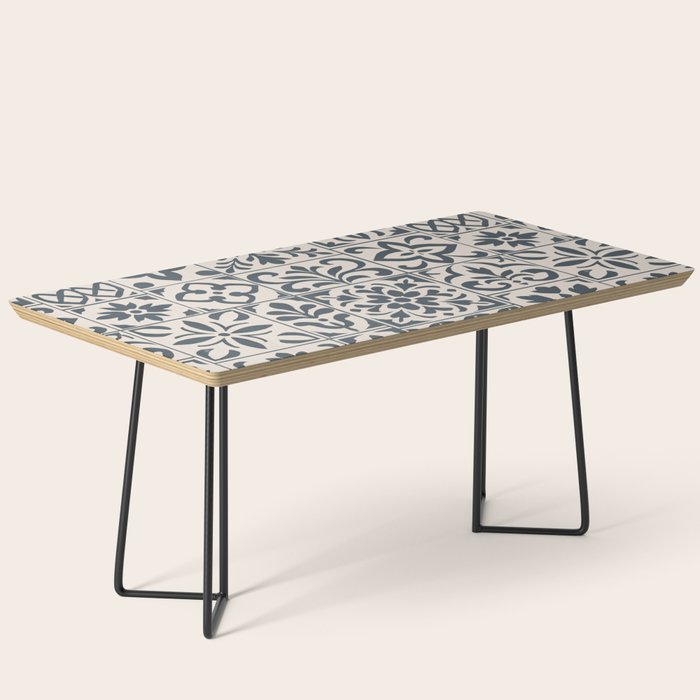 Dark Faux Tile Coffee Table Gallery Image 1