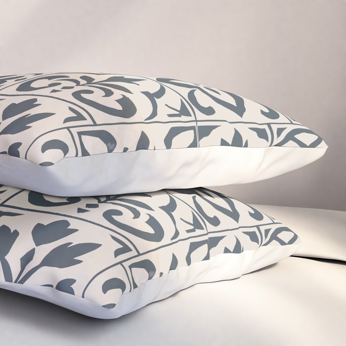 Dark Faux Tile Pillow Sham Gallery Image 3