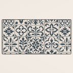 Dark Faux Tile Desk Mat Gallery Image 3