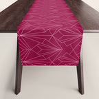 Art Deco in Raspberry Pink Table Runner Gallery Image 1