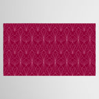 Art Deco in Raspberry Pink Tablecloth Gallery Image 2
