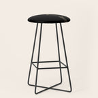 Black And Gold Poppies Stool Gallery Image 1