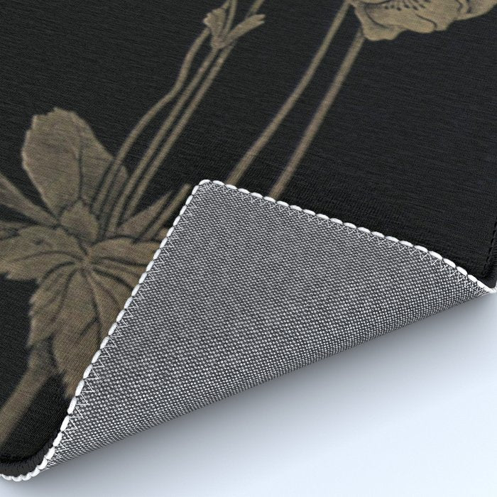 Black And Gold Poppies Rug Gallery Image 4