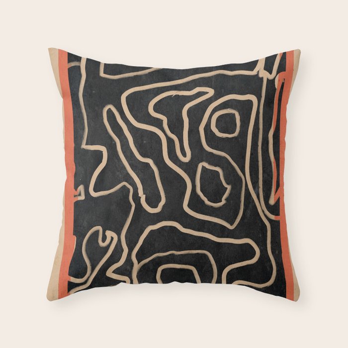 Abstract line art 159 Throw Pillow Gallery Image 6