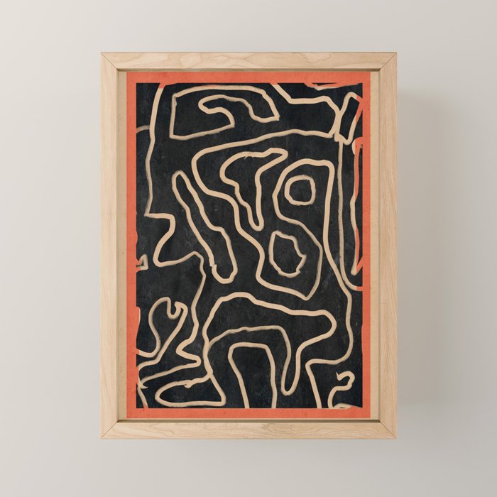 Abstract line art 159 Mini Art Print Gallery Image 1