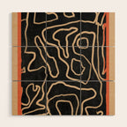 Abstract line art 159 Wood Wall Art Gallery Image 1