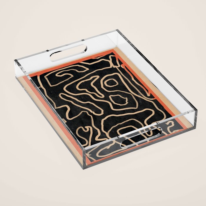 Abstract line art 159 Acrylic Tray Gallery Image 1
