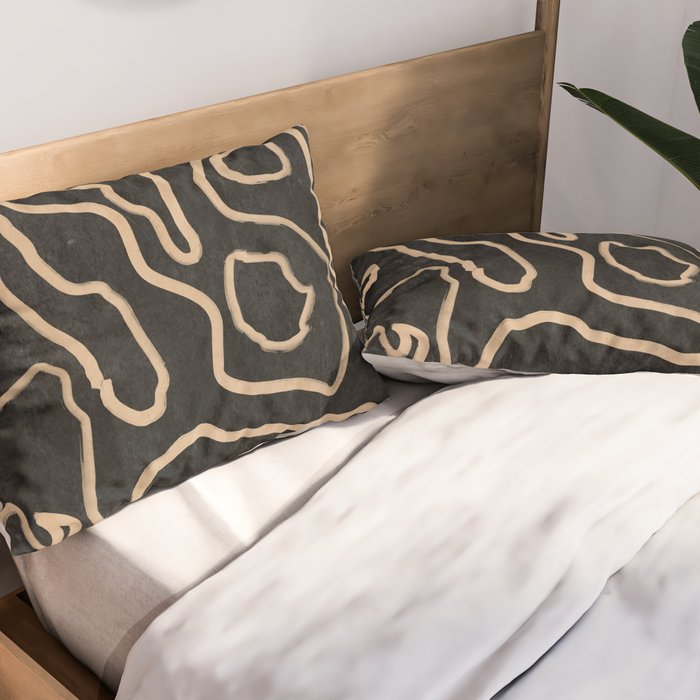 Abstract line art 159 Pillow Sham Gallery Image 2
