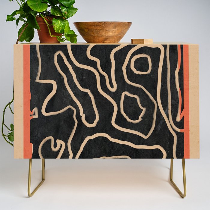 Abstract line art 159 Credenza Gallery Image 1