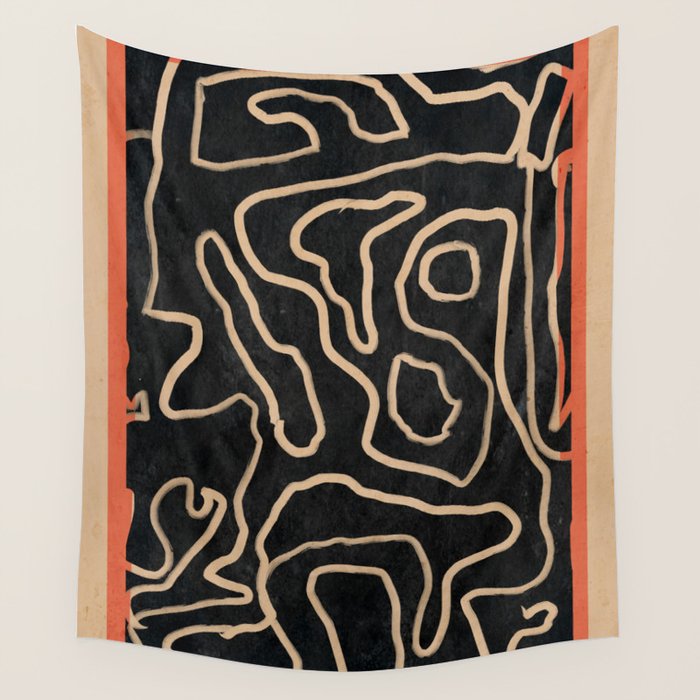 Abstract line art 159 Wall Tapestry Gallery Image 4