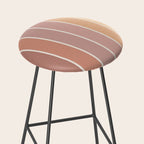 Gradient Arch VII Earthy Pastel Mid Century Modern Rainbow Stool Gallery Image 2