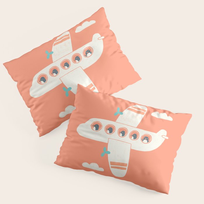 Penguin Airlines Pillow Sham Gallery Image 3
