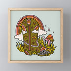 Capricorn Cowboy Boots Mini Art Print Gallery Image 1