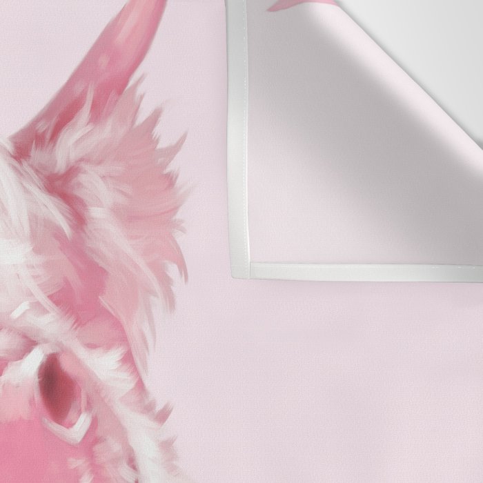 Highland Cow Pink Wall Tapestry Gallery Image 3