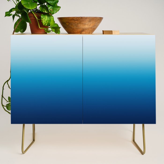 Sky and Ocean Blue Ombre Credenza Gallery Image 1