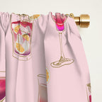 Glam Cocktails Theme Window Curtain Gallery Image 2