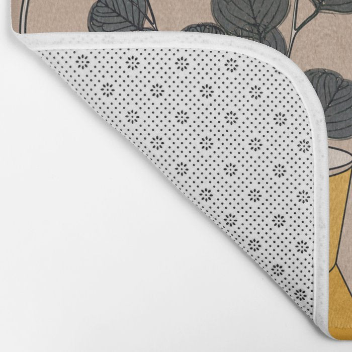 Modern Minimalist Abstract Vases 1 Bath Mat Gallery Image 2