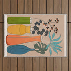 Modern Minimalist Abstract Vases 1 Outdoor Rug Gallery Image 1
