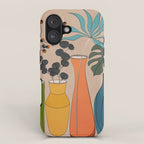Modern Minimalist Abstract Vases 1 iPhone Case Gallery Image 1