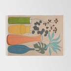 Modern Minimalist Abstract Vases 1 Rug Gallery Image 2