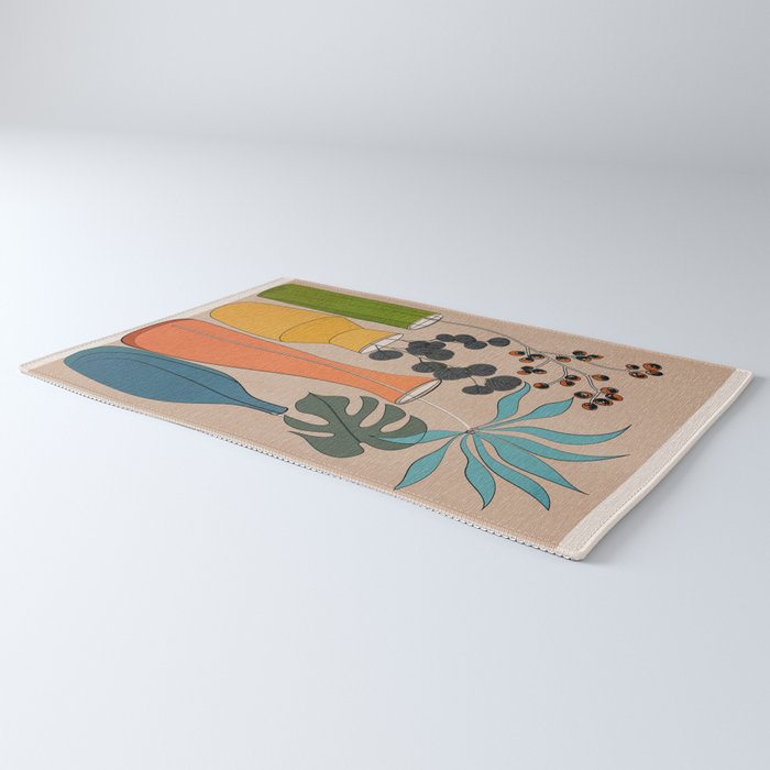 Modern Minimalist Abstract Vases 1 Rug Gallery Image 3