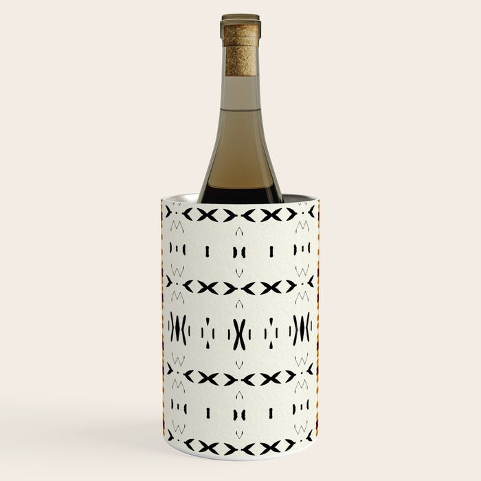 Mudcloth Tribal Neutral 02 Wine Chiller Gallery Image 1