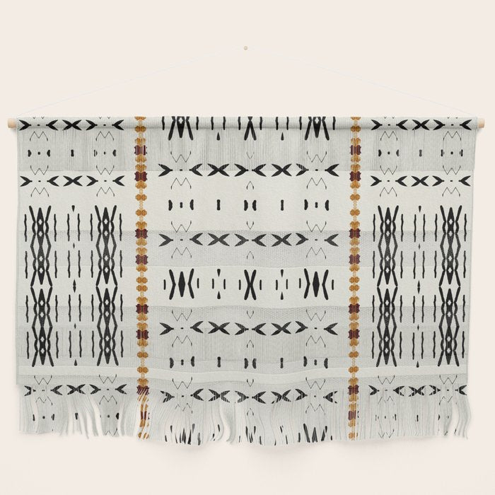 Mudcloth Tribal Neutral 02 Wall Hanging Gallery Image 1