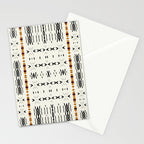 Mudcloth Tribal Neutral 02 Stationery Card Gallery Image 2