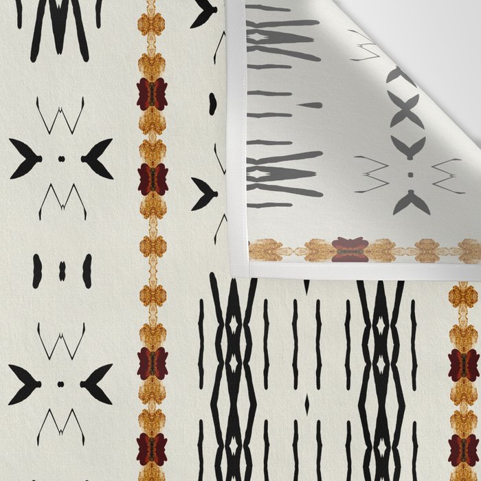 Mudcloth Tribal Neutral 02 Wall Tapestry Gallery Image 3