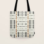 Mudcloth Tribal Neutral 02 Tote Bag Gallery Image 1