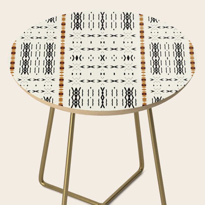 Mudcloth Tribal Neutral 02 Side Table Gallery Image 2