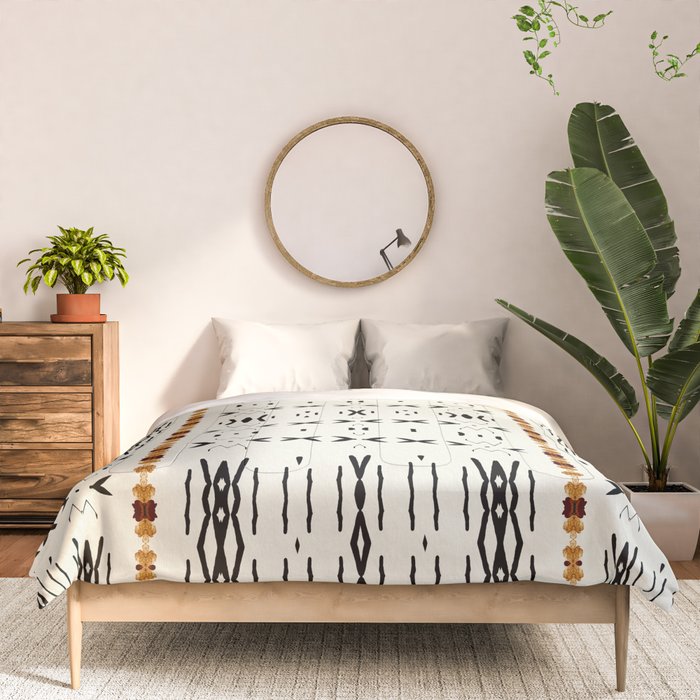 Mudcloth Tribal Neutral 02 Comforter Gallery Image 3