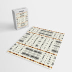 Mudcloth Tribal Neutral 02 Jigsaw Puzzle Gallery Image 2