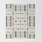 Mudcloth Tribal Neutral 02 Throw Blanket Gallery Image 2