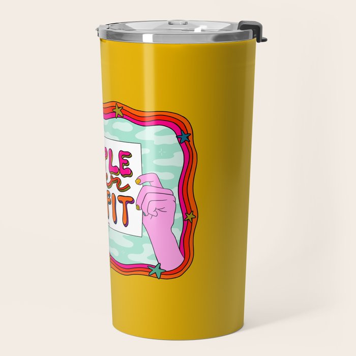 People Over Profit Travel Mug Gallery Image 2